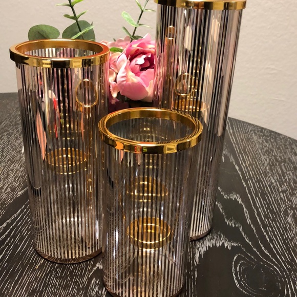PartyLite Other Partylite Rosegold Pinstripe Glam Multi Tealight